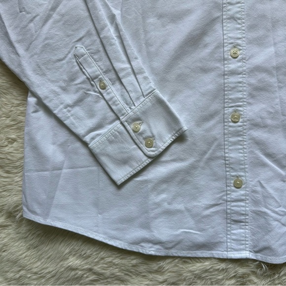 J. Crew Factory Top Button-Up Oxford Shirt in Signature Fit White 2X - Picture 7 of 12